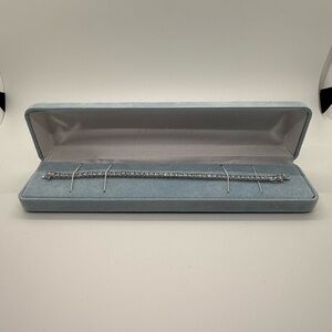 QVC Epiphany Sterling Silver/Platinum Clad Bracelet 7.25”